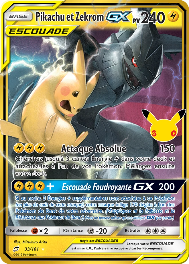 Pikachu et Zekrom GX