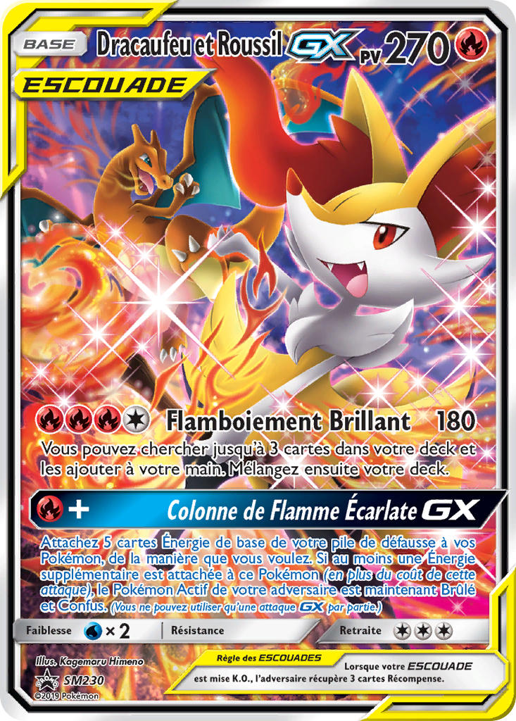 Dracaufeu et Roussil GX
