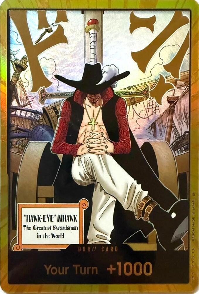 DON!! Card (Dracule Mihawk) (Gold)