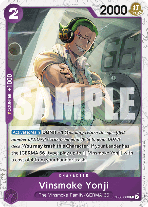 Vinsmoke Yonji (OP06-066) (Jolly Roger Foil)