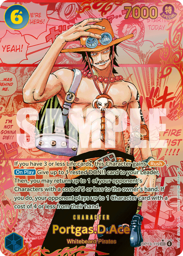 Portgas.D.Ace (119) (Red Super Alternate Art)
