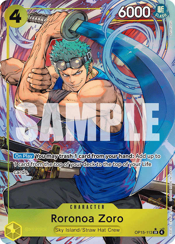 Roronoa Zoro (OP15-113) (Alternate Art)