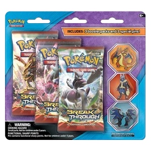 BREAKthrough: Mega Evolution Three Pin 3-Pack Blister