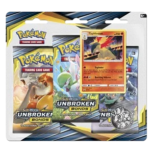 Unbroken Bonds: Typhlosion 3-Pack Blister