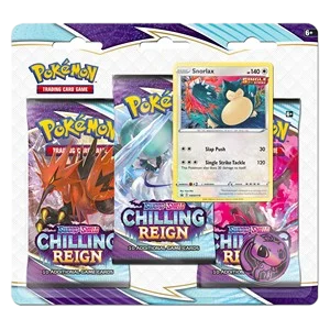 Chilling Reign: Snorlax 3-Pack Blister