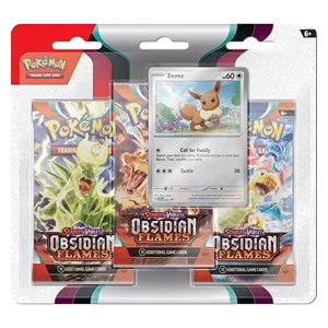 Obsidian Flames: Eevee 3-Pack Blister