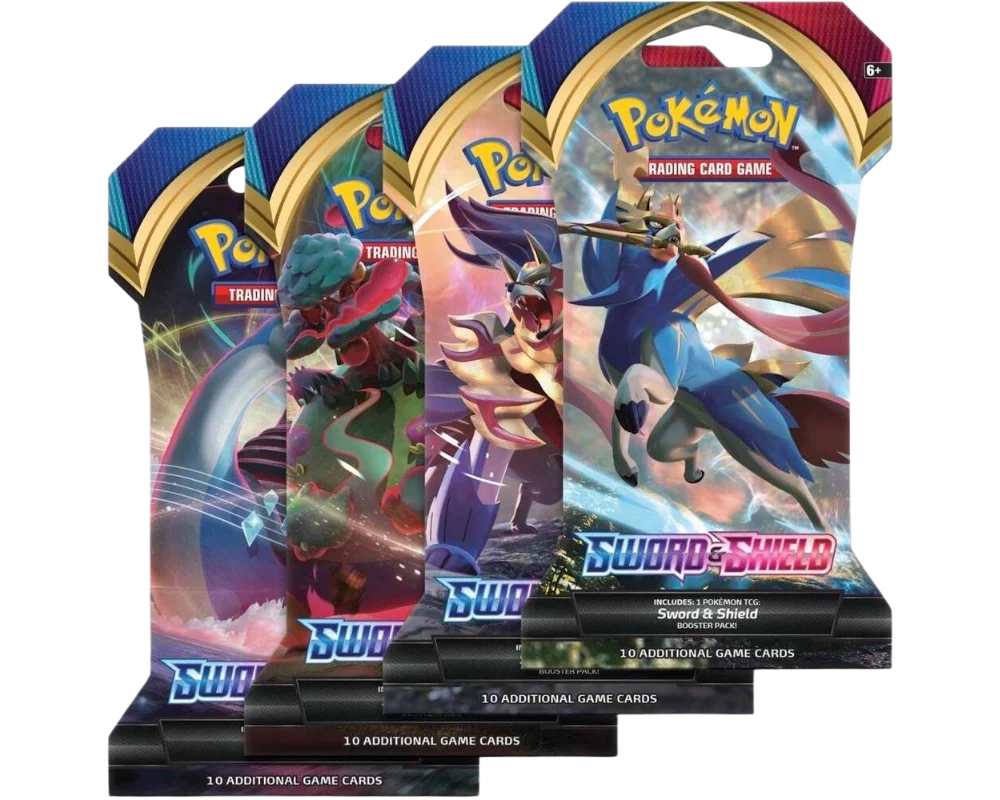 Sword And Shield: Base Set Sleeved Booster Pack Art Set