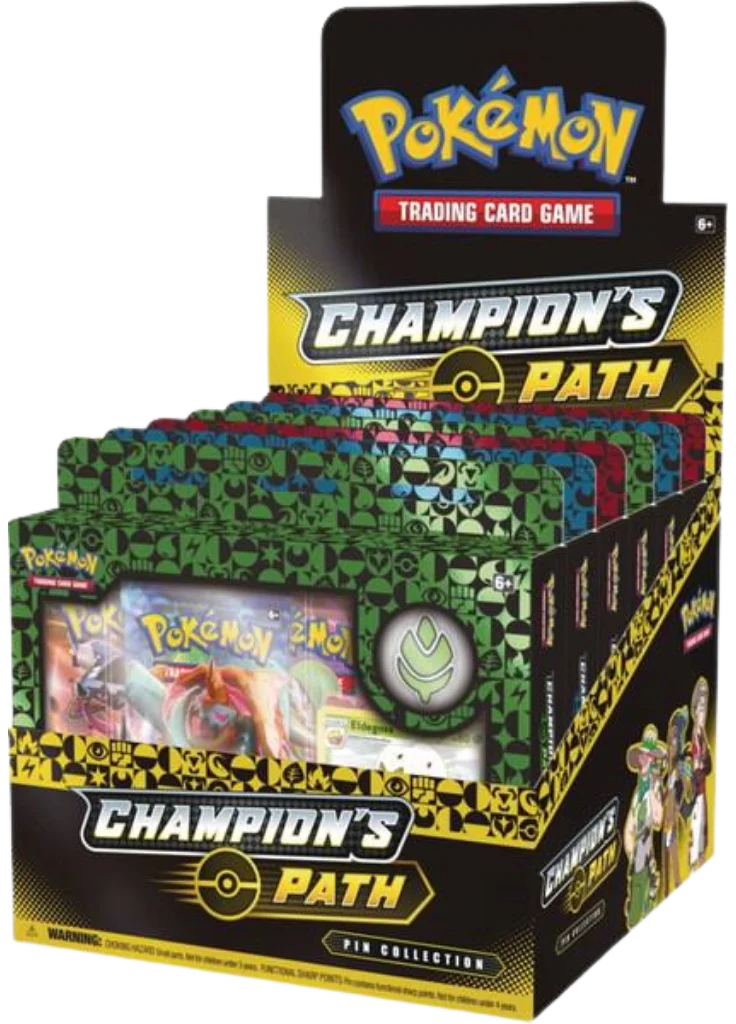 Champion's Path: Pin Collection Display - Turffield, Hulbury, & Motostoke Gym