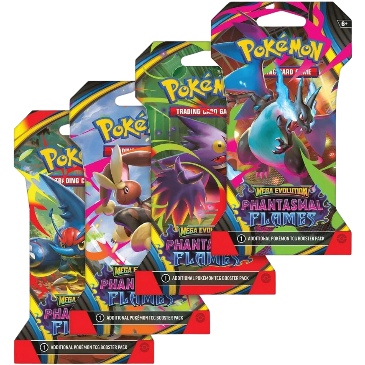 Phantasmal Flames Sleeved Booster Pack Art Set