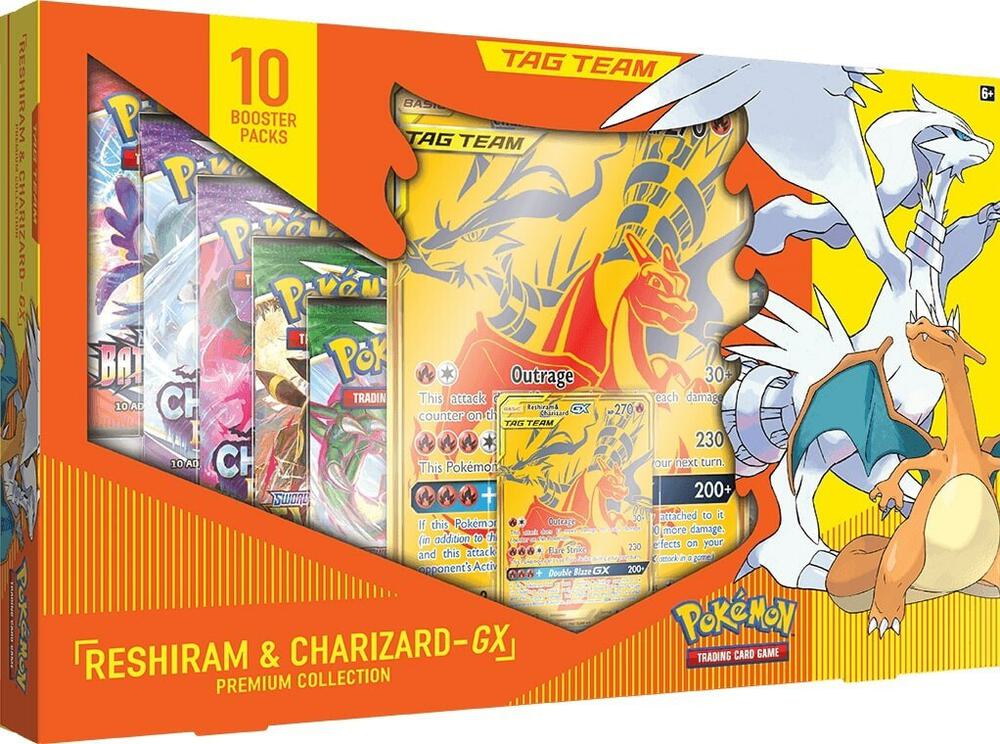 Coffret Premium Reshiram et Dracaufeu GX (Anglais)