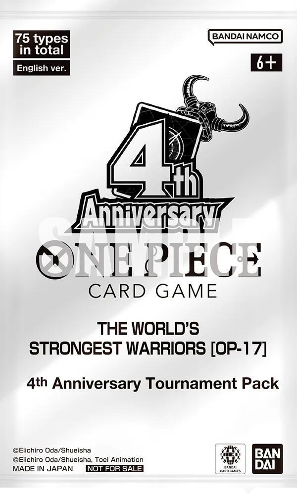 World's Strongest Warriors 4th Anniversary Tournament Pack — The World's Strongest Warriors Release Event Cards (Anglais)