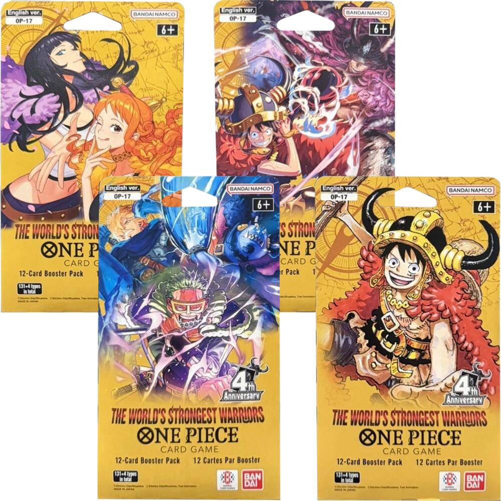 Booster sous blister Art Bundle 4 — The World's Strongest Warriors (Anglais)