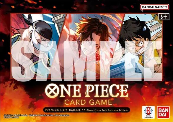 Coffret Premium Flame Fruit Coliseum — One Piece Promotion Cards (Anglais)