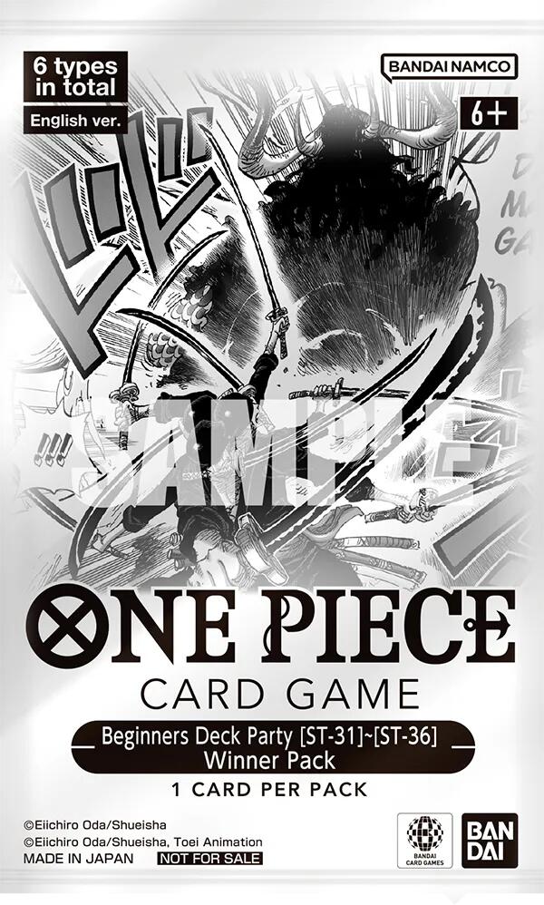 Deck Beginners Party ST 31 36 Winner Pack — One Piece Promotion Cards (Anglais)