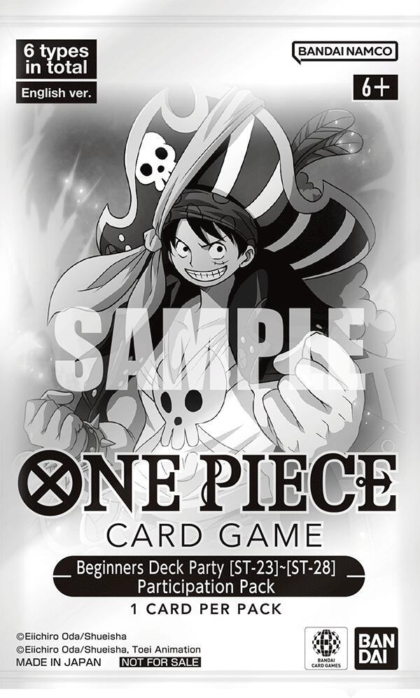 Deck Beginners Party ST 23 28 Participation Pack — One Piece Promotion Cards (Anglais)