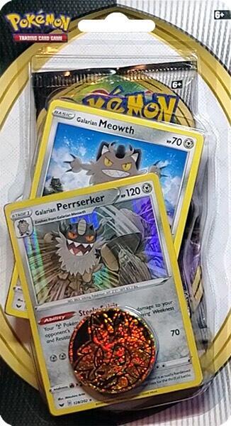 Blister Sword Shield Single Pack Miaouss de Galar Berserkatt de Galar — Clash des Rebelles (Anglais)